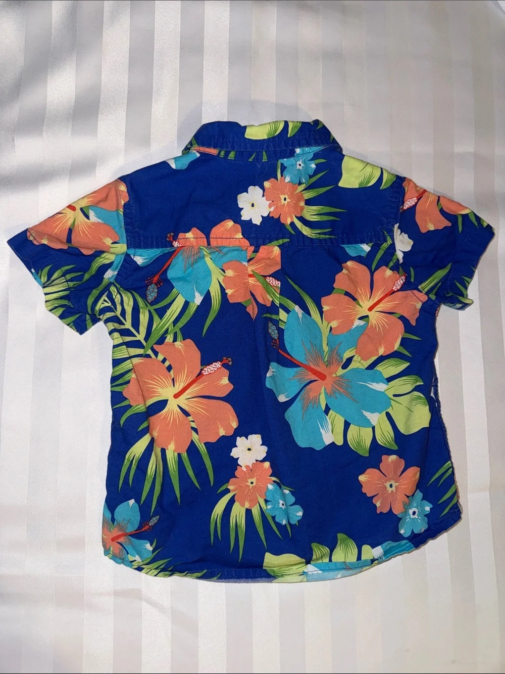 The Children's Place Blue Tropical Floral 🌺 Button-Down Shirt - 18-24 months